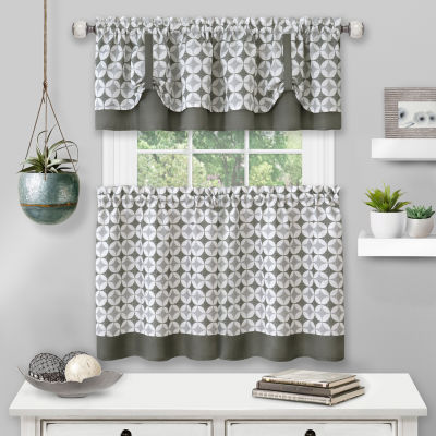 Achim Callie 3-pc. Rod Pocket Kitchen Curtain Window Set