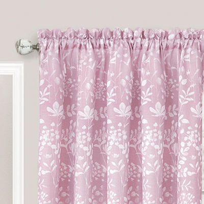 Achim Charlotte Light-Filtering Rod Pocket Single Curtain Panel