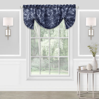 Achim Charlotte Rod Pocket Waterfall Valance
