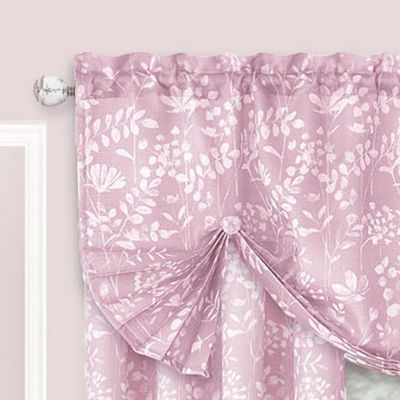 Achim Charlotte Rod Pocket Waterfall Valance