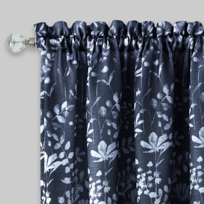 Achim Charlotte Rod Pocket Waterfall Valance