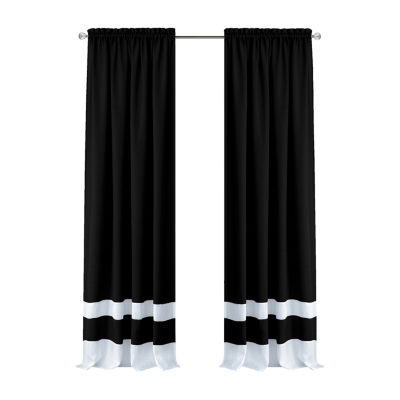 Achim Darcy Rod Pocket Light-Filtering Single Curtain Panel