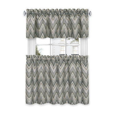 Achim Avery 3-pc. Rod Pocket Kitchen Curtain Window Set