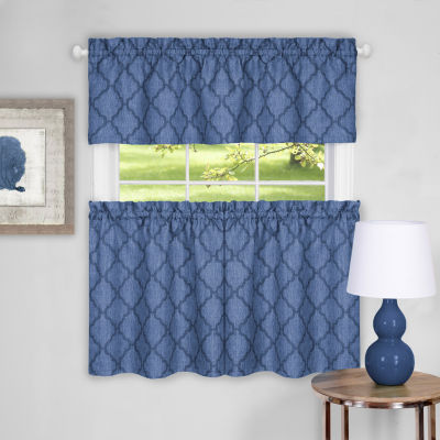 Achim Colby 3-pc. Rod Pocket Kitchen Curtains & Drapes Window Sets