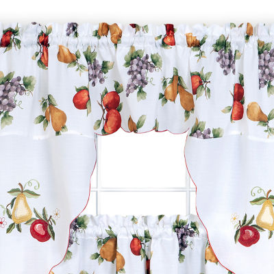 Achim Ambrosia 3-pc. Rod Pocket Kitchen Curtain Window Set