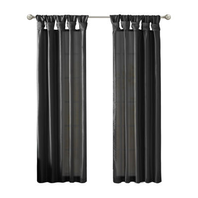 Madison Park Natalie Twisted Tab Light-Filtering Top Single Curtain Panel