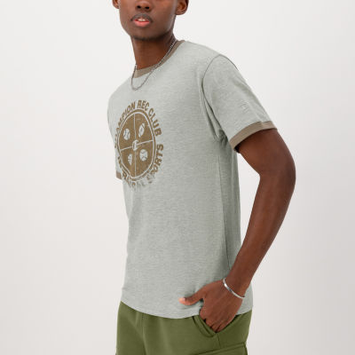 Champion Mens Crew Neck Short Sleeve Regular Fit Graphic T-Shirt