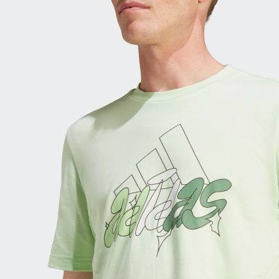 adidas Mens Crew Neck Short Sleeve Active T-Shirt