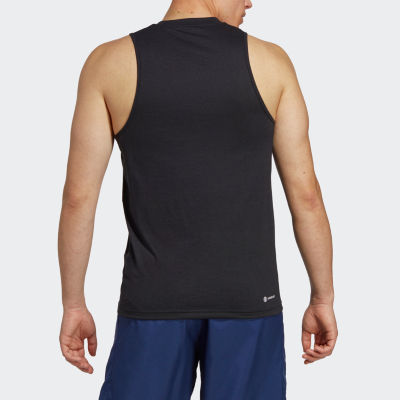 adidas Mens Crew Neck Sleeveless T-Shirt