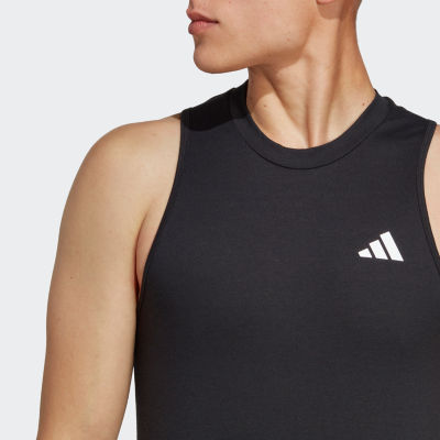 adidas Mens Crew Neck Sleeveless T-Shirt