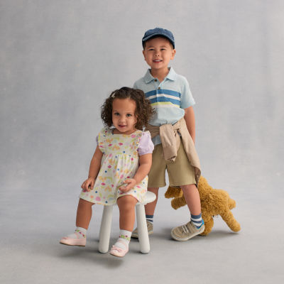 Okie Dokie Toddler & Little Boys Short Sleeve Regular Fit Polo Shirt