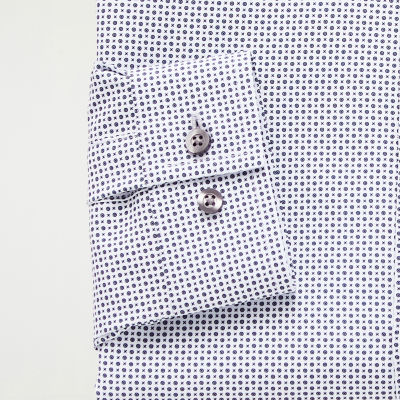 J. Ferrar 360 Stretch Performance Mens Slim Fit Wrinkle Free Long Sleeve Dress Shirt