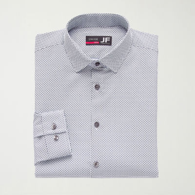 J. Ferrar 360 Stretch Performance Mens Slim Fit Stretch Fabric Long Sleeve Dress Shirt