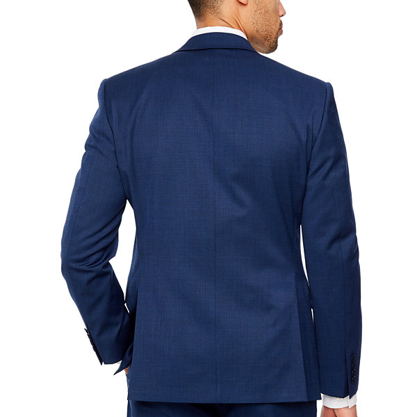 Collection by Michael Strahan  Mens Grid Stretch Slim Fit Suit Jacket-Slim