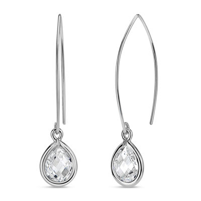 DiamonArt® 5 1/4 CT. T.W. White Cubic Zirconia Sterling Silver Drop Earrings