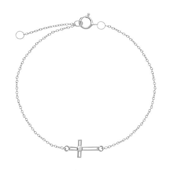 Itsy Bitsy Sterling Silver 9 Inch Cable Ankle Bracelet
