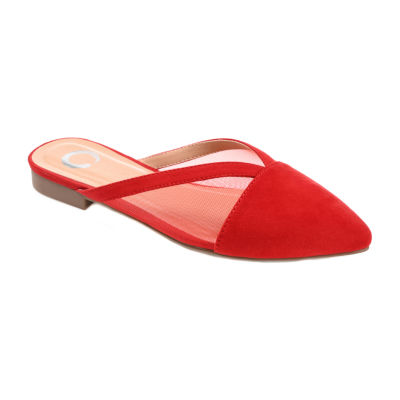 Journee Collection Womens Reeo Mules, Color Red JCPenney