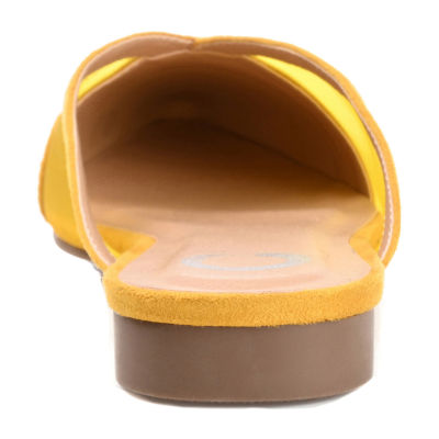 Journee Collection Reeo Womens Round Closed Toe Mules