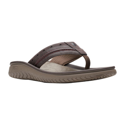 Clarks Mens Wesley Post FlipFlops, Color Brown JCPenney