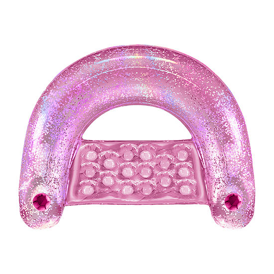South Beach Iridescent Pink Lounger Chair Pool Float