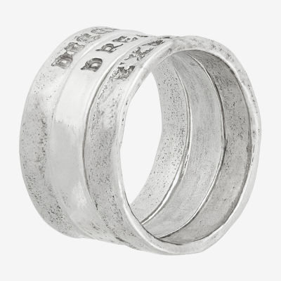 Womens Sterling Silver Stackable Ring