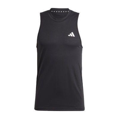 adidas Mens Crew Neck Sleeveless T-Shirt Big and Tall