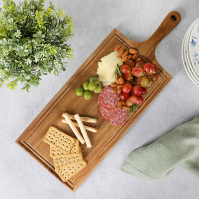 Martha Stewart Highbrook  High Charcuterie Wood Cheese Board