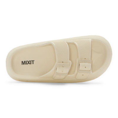 Mixit Womens Double Buckle Slide Sandals