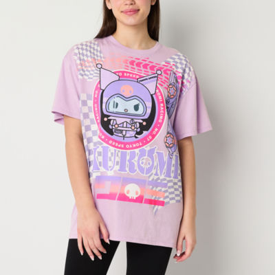 Juniors Pochacco Boyfriend Womens Crew Neck Short Sleeve Hello Kitty  Graphic T-Shirt, Color: Baby Yellow - JCPenney