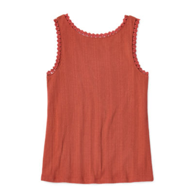 Thereabouts Little & Big Girls Rib Scoop Neck Tank Top