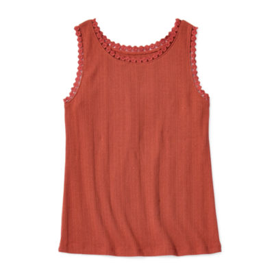 Thereabouts Little & Big Girls Rib Scoop Neck Tank Top