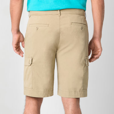 St. John's Bay Comfort Stretch 10" Mens Fabric Cargo Short