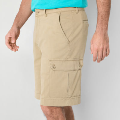 St. John's Bay Comfort Stretch 10" Mens Fabric Cargo Short