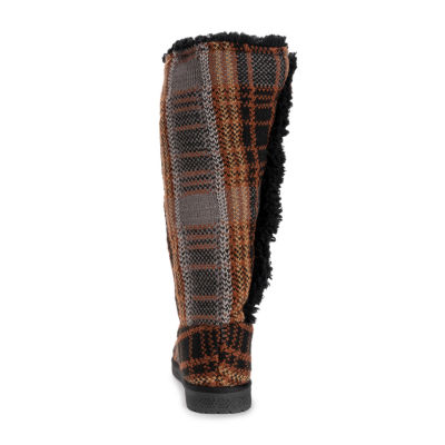 Muk Luks Womens Malena Flat Heel Slouch Boots