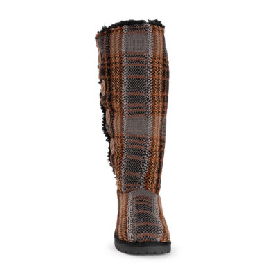 Muk Luks Womens Malena Flat Heel Slouch Boots