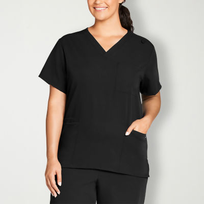 Jockey 2371 Unisex Adult Big V Neck Stretch Fabric Short Sleeve Scrub Top