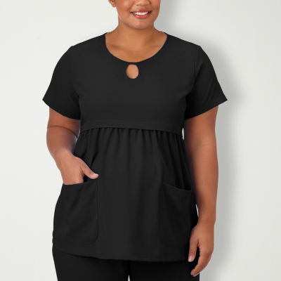 Jockey 2461 Womens Maternity Scoop Neck Stretch Fabric Short Sleeve Scrub Top