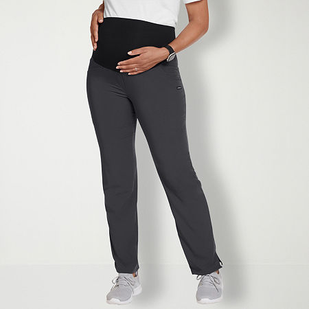 Jockey 2459 Womens Maternity Stretch Fabric Scrub Pants, Large, Black