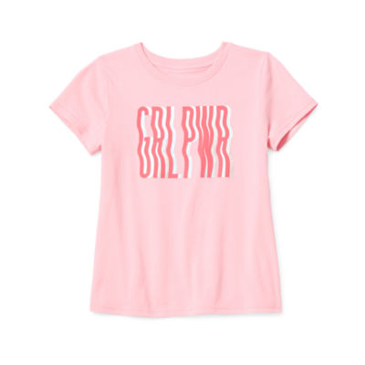 Xersion Little & Big Girls Crew Neck Short Sleeve Graphic T-Shirt