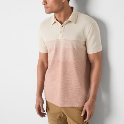 mutual weave Mens Regular Fit Short Sleeve Polo Shirt