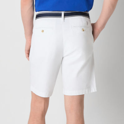 U.S. Polo Assn. Belted Mens Stretch Fabric Chino Short