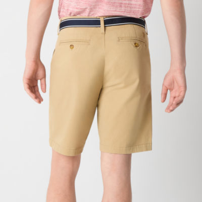 U.S. Polo Assn. Belted 9" Mens Stretch Fabric Chino Short