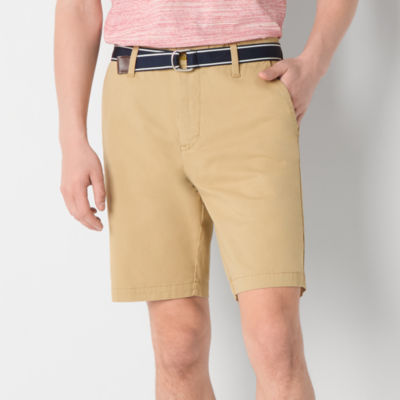 U.S. Polo Assn. Belted 9" Mens Stretch Fabric Chino Short