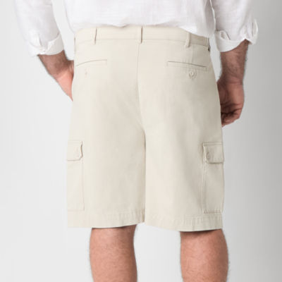 St. John's Bay Stretch Fabric Comfort Waist 10" Mens Big and Tall Stretch Fabric Cargo Short