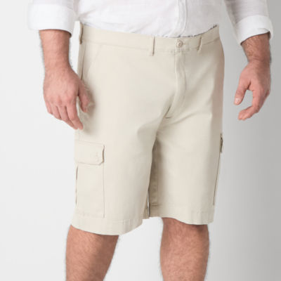 St. John's Bay Stretch Fabric Comfort Waist 10" Mens Big and Tall Stretch Fabric Cargo Short