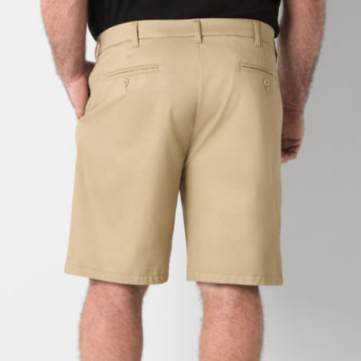 St. John's Bay 10" Mens Big and Tall Adaptive Stretch Fabric Adjustable Features Easy-on + Easy-off Chino Short