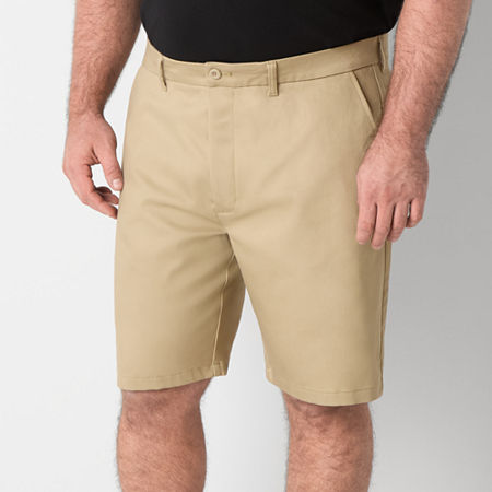 St. John's Bay 10" Mens Big and Tall Adaptive Stretch Fabric Adjustable Features Easy-on + Easy-off Chino Short, 60 Regular, Beige