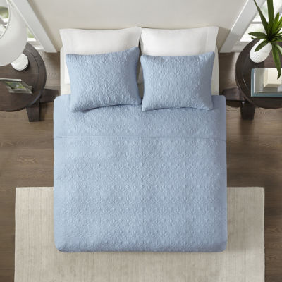 Madison Park Mansfield Antimicrobial Treated Reversible Quilt Set