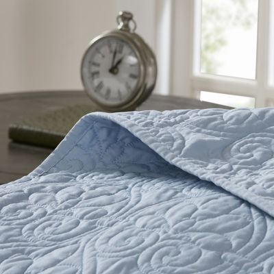 Madison Park Mansfield Antimicrobial Treated Reversible Quilt Set