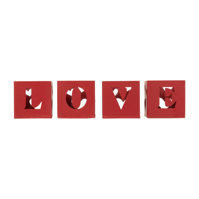 Northlight Love Blocks 4-pc. Valentines Day Gnome